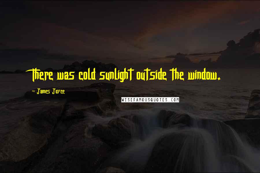 James Joyce Quotes: There was cold sunlight outside the window.