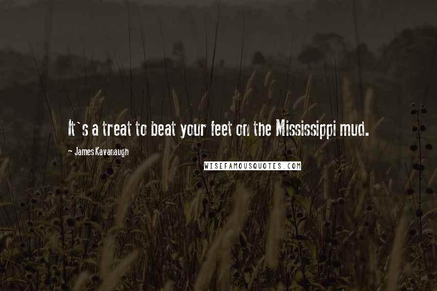 James Kavanaugh Quotes: It's a treat to beat your feet on the Mississippi mud.