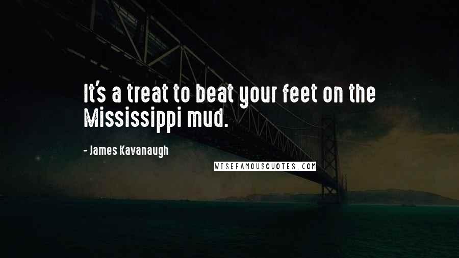 James Kavanaugh Quotes: It's a treat to beat your feet on the Mississippi mud.