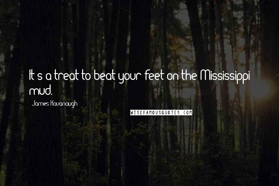 James Kavanaugh Quotes: It's a treat to beat your feet on the Mississippi mud.