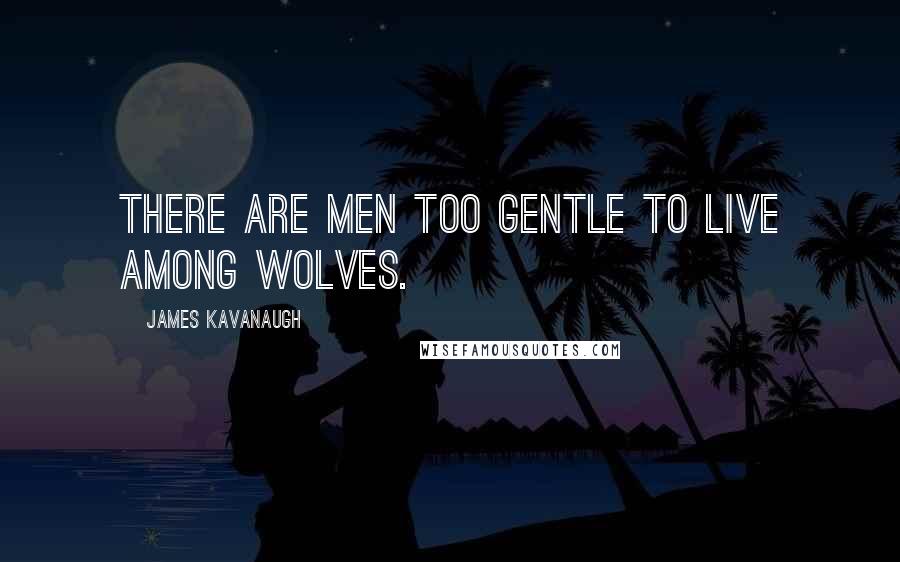 James Kavanaugh Quotes: There are men too gentle to live among wolves.
