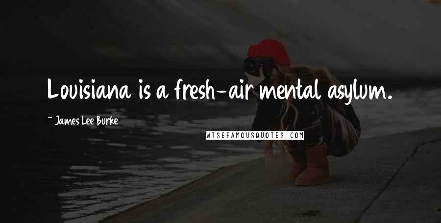 James Lee Burke Quotes: Louisiana is a fresh-air mental asylum.