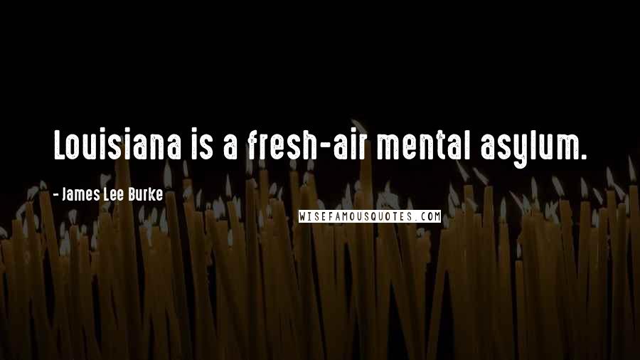 James Lee Burke Quotes: Louisiana is a fresh-air mental asylum.