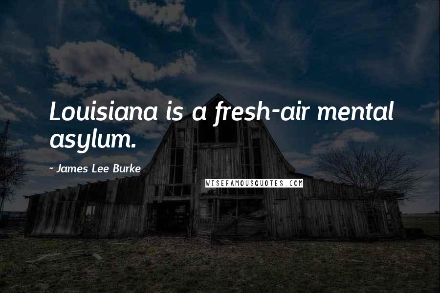 James Lee Burke Quotes: Louisiana is a fresh-air mental asylum.