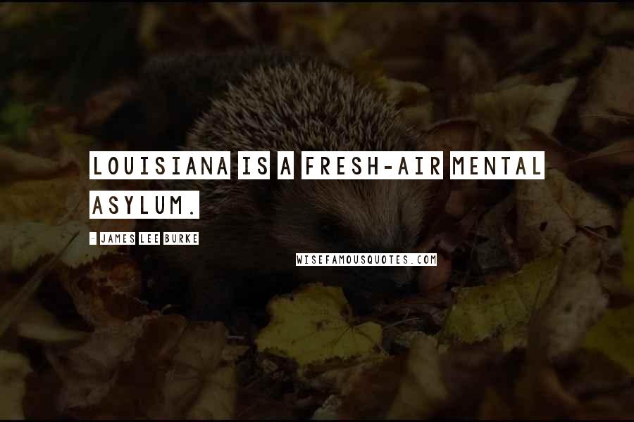 James Lee Burke Quotes: Louisiana is a fresh-air mental asylum.