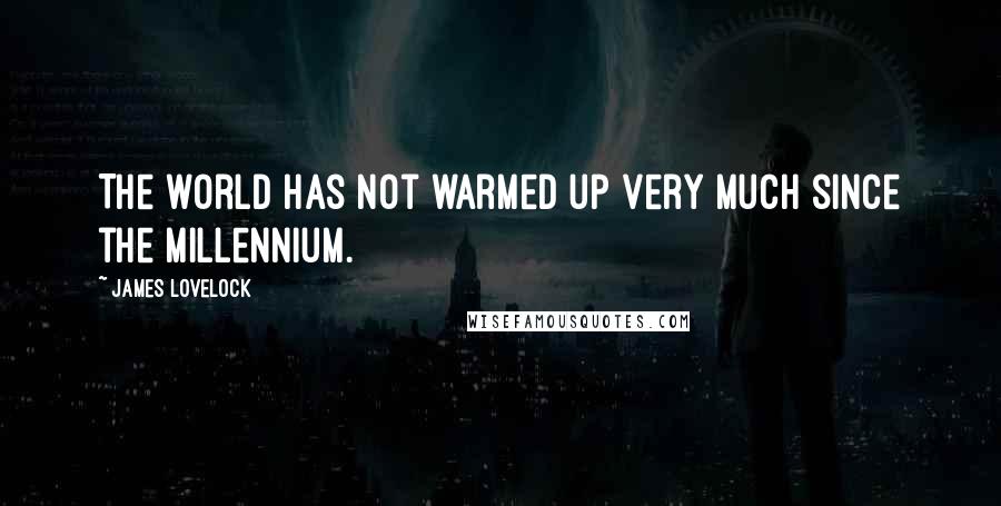 James Lovelock Quotes: The world has not warmed up very much since the millennium.