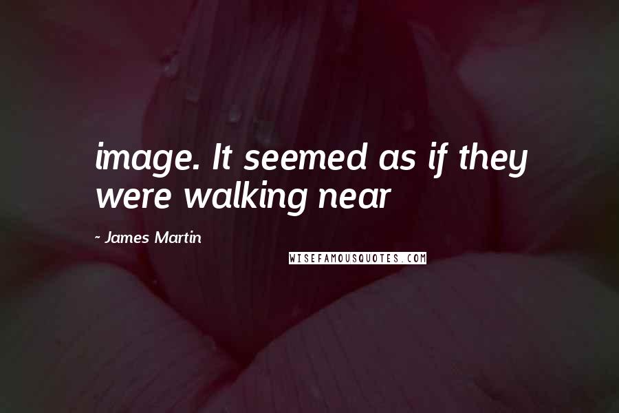 James Martin Quotes: image. It seemed as if they were walking near