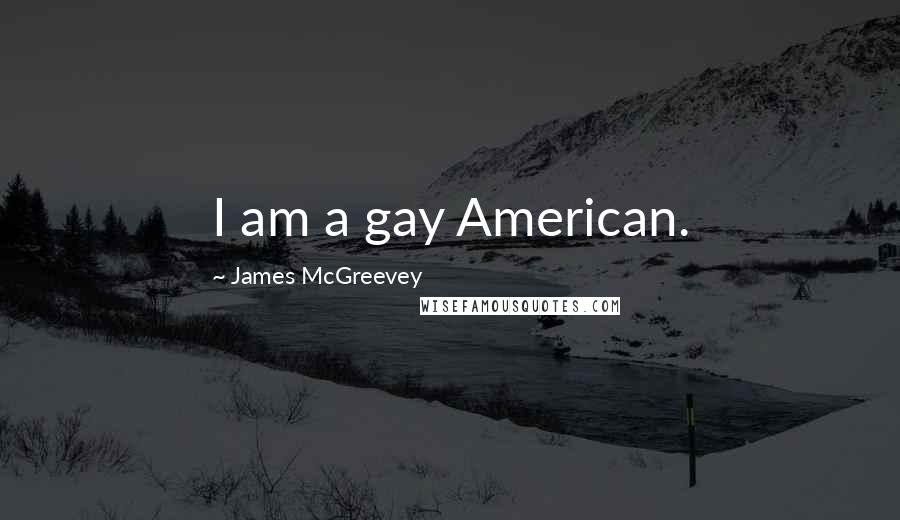 James McGreevey Quotes: I am a gay American.