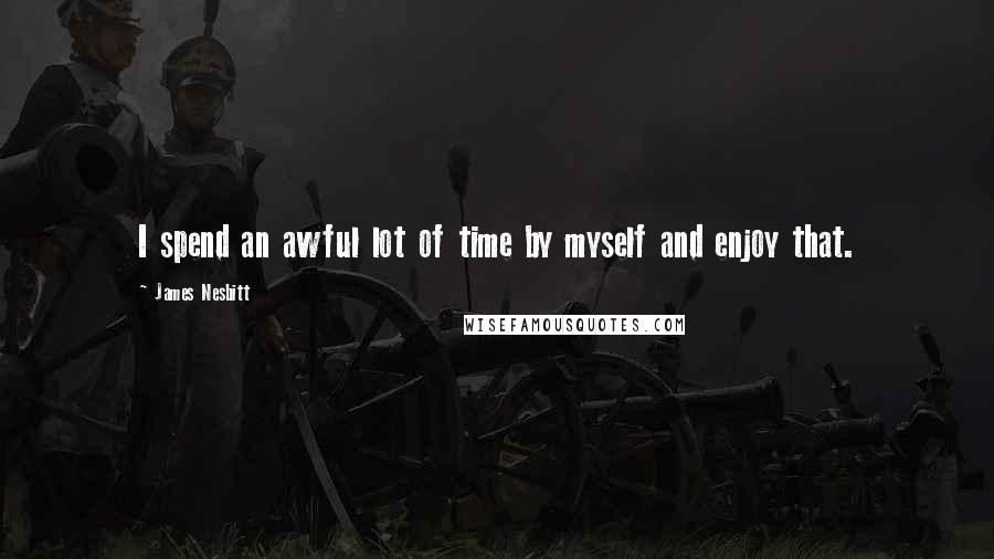 James Nesbitt Quotes: I spend an awful lot of time by myself and enjoy that.
