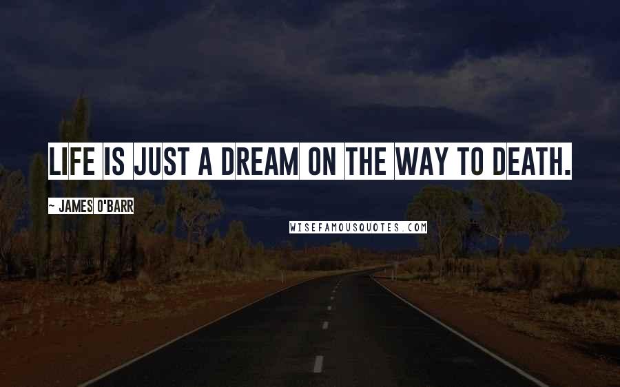 James O'Barr Quotes: Life is just a dream on the way to death.