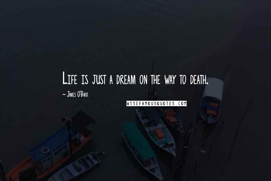 James O'Barr Quotes: Life is just a dream on the way to death.