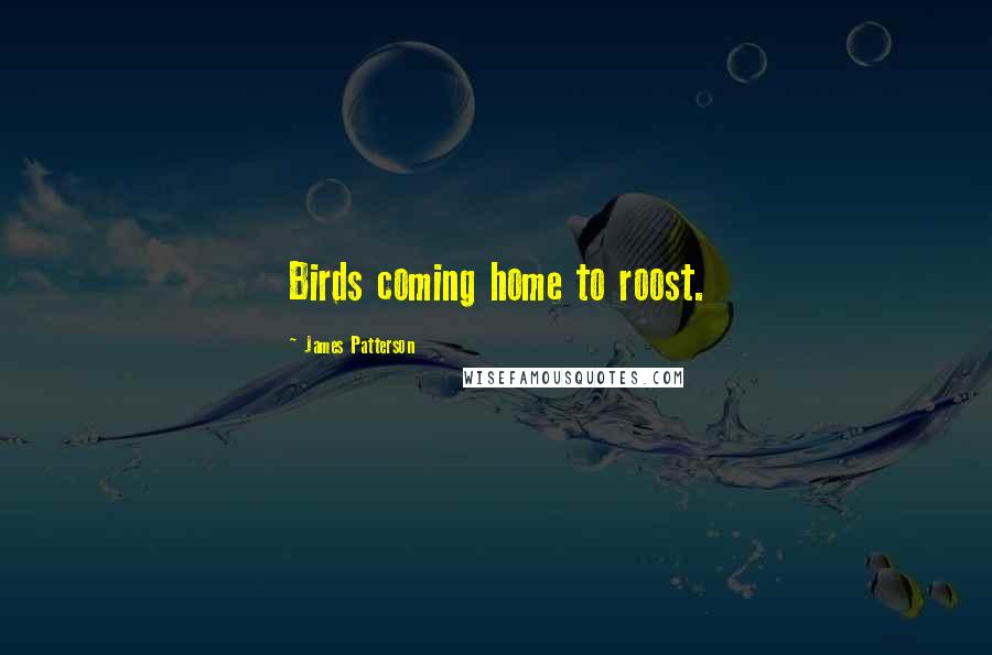 James Patterson Quotes: Birds coming home to roost.