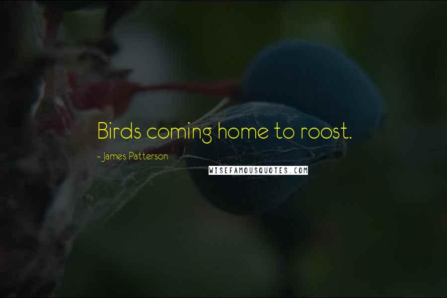 James Patterson Quotes: Birds coming home to roost.