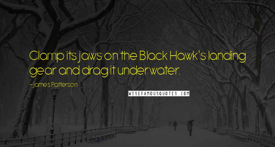 James Patterson Quotes: Clamp its jaws on the Black Hawk's landing gear and drag it underwater.