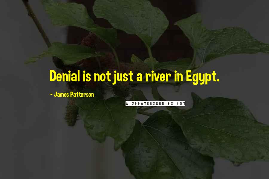 James Patterson Quotes: Denial is not just a river in Egypt.