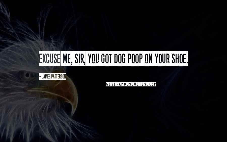 James Patterson Quotes: Excuse me, sir, you got dog poop on your shoe.