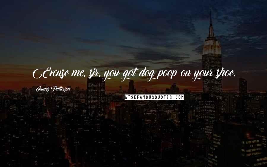 James Patterson Quotes: Excuse me, sir, you got dog poop on your shoe.