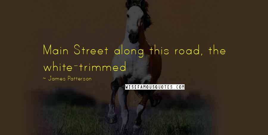 James Patterson Quotes: Main Street along this road, the white-trimmed