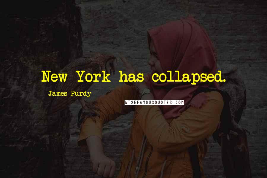 James Purdy Quotes: New York has collapsed.