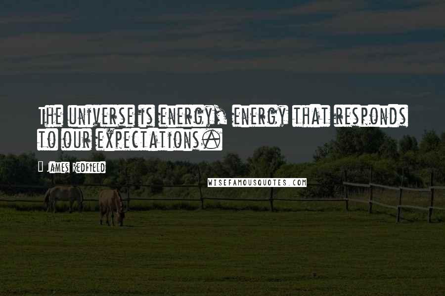 James Redfield Quotes: The universe is energy, energy that responds to our expectations.