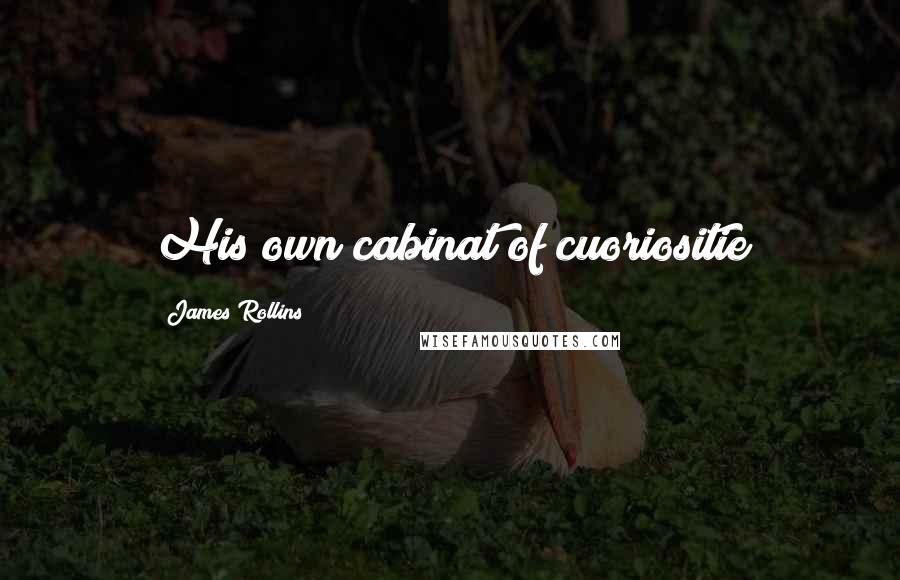 James Rollins Quotes: His own cabinat of cuoriositie