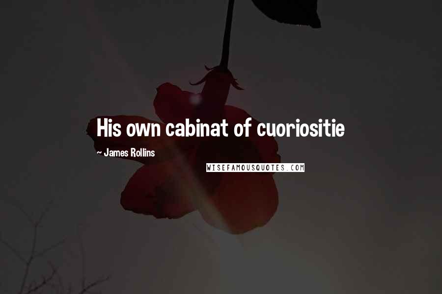 James Rollins Quotes: His own cabinat of cuoriositie