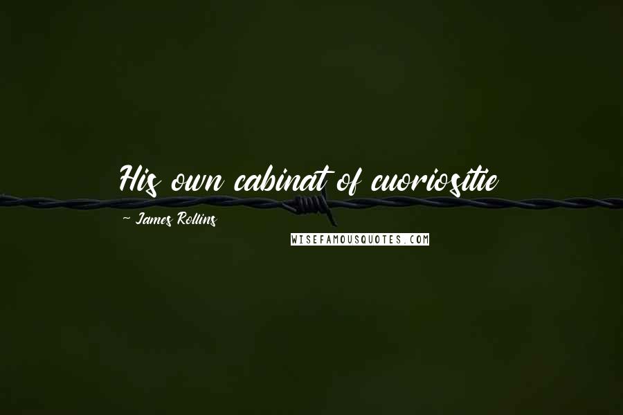 James Rollins Quotes: His own cabinat of cuoriositie