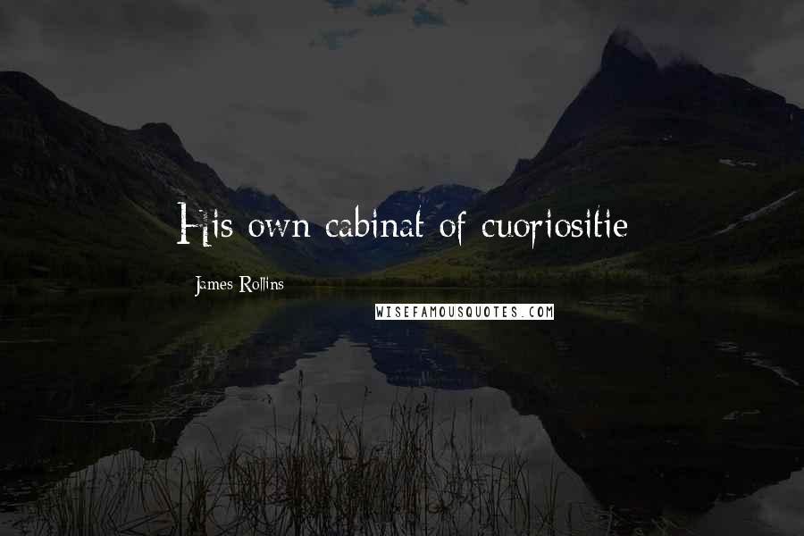James Rollins Quotes: His own cabinat of cuoriositie