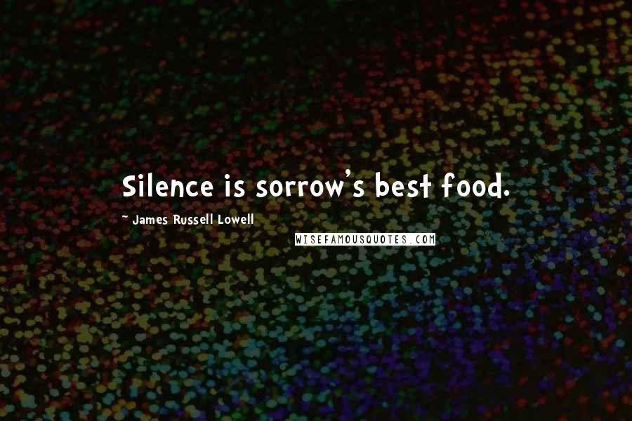 James Russell Lowell Quotes: Silence is sorrow's best food.