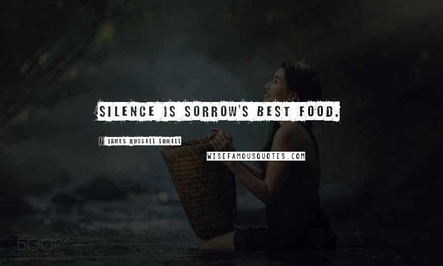 James Russell Lowell Quotes: Silence is sorrow's best food.