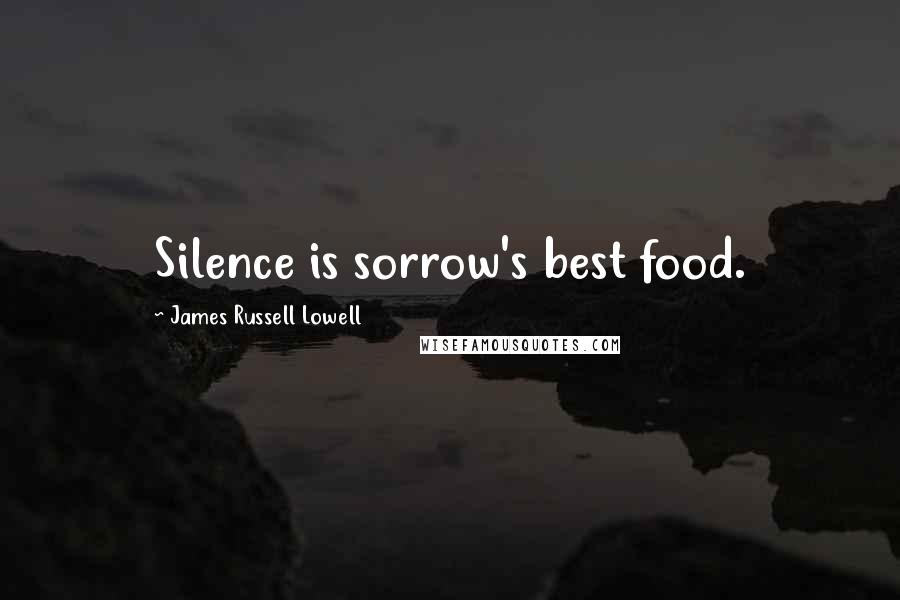 James Russell Lowell Quotes: Silence is sorrow's best food.