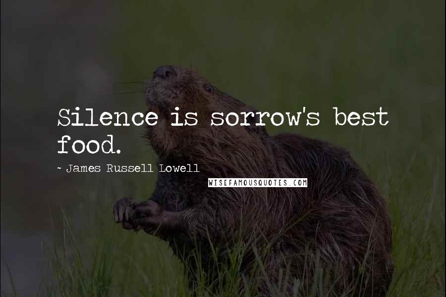 James Russell Lowell Quotes: Silence is sorrow's best food.