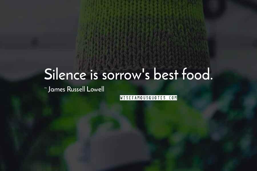 James Russell Lowell Quotes: Silence is sorrow's best food.