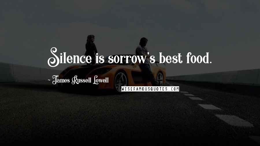 James Russell Lowell Quotes: Silence is sorrow's best food.