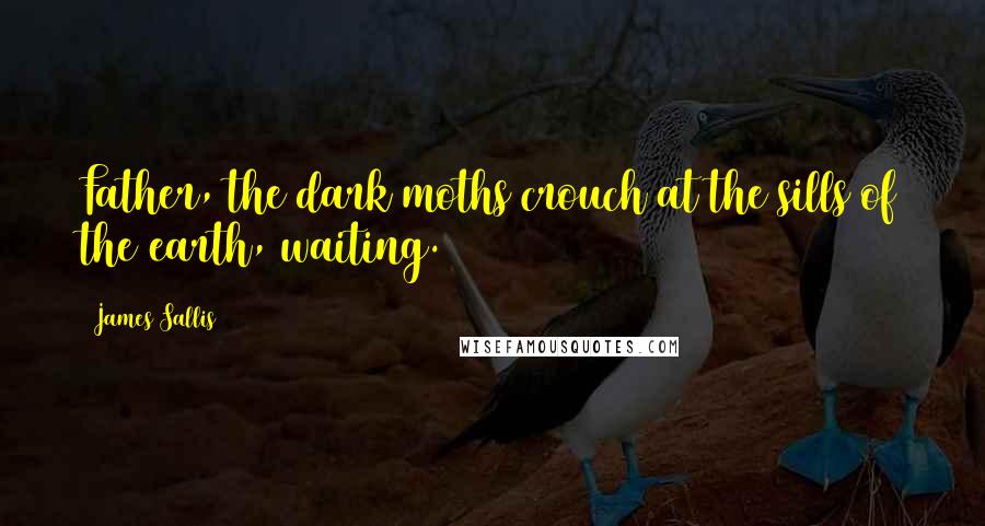 James Sallis Quotes: Father, the dark moths crouch at the sills of the earth, waiting.