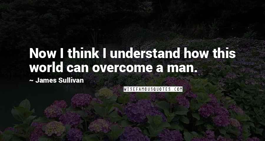 James Sullivan Quotes: Now I think I understand how this world can overcome a man.