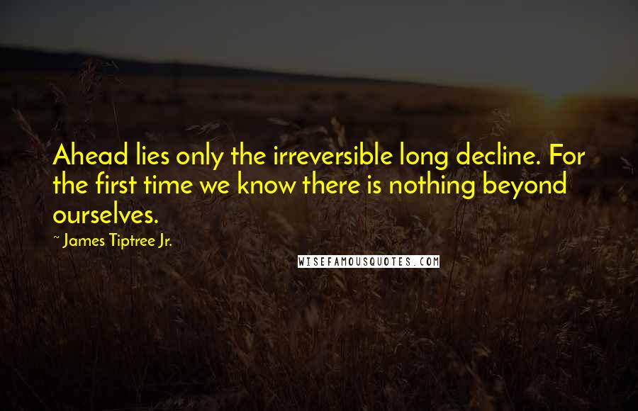 James Tiptree Jr. Quotes: Ahead lies only the irreversible long decline. For the first time we know there is nothing beyond ourselves.
