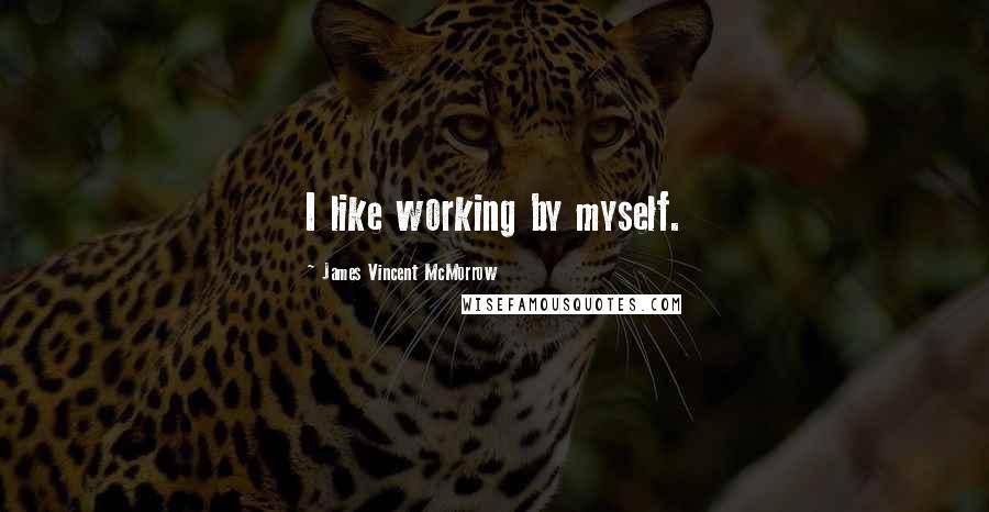James Vincent McMorrow Quotes: I like working by myself.
