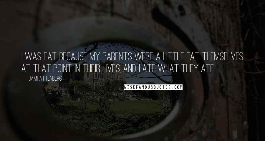 Jami Attenberg Quotes: I was fat because my parents were a little fat themselves at that point in their lives, and I ate what they ate.