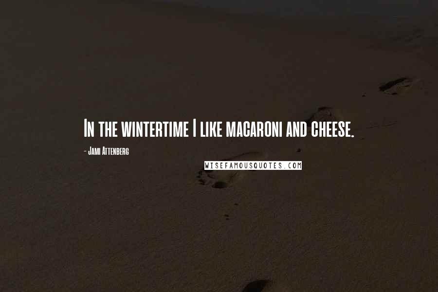 Jami Attenberg Quotes: In the wintertime I like macaroni and cheese.