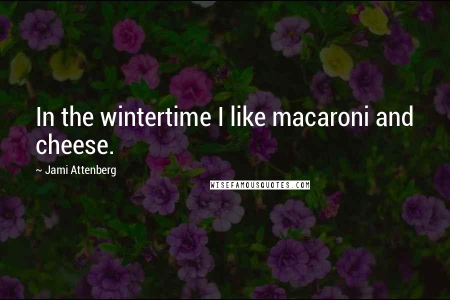 Jami Attenberg Quotes: In the wintertime I like macaroni and cheese.