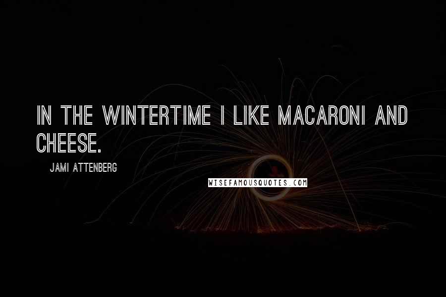 Jami Attenberg Quotes: In the wintertime I like macaroni and cheese.