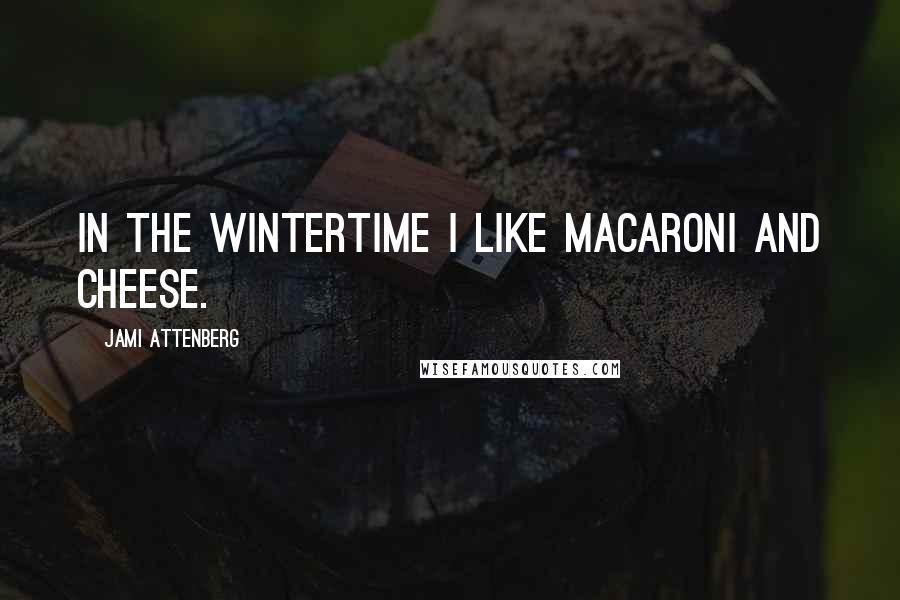 Jami Attenberg Quotes: In the wintertime I like macaroni and cheese.