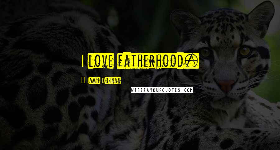 Jamie Dornan Quotes: I love fatherhood.