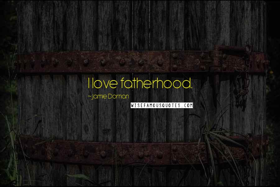 Jamie Dornan Quotes: I love fatherhood.