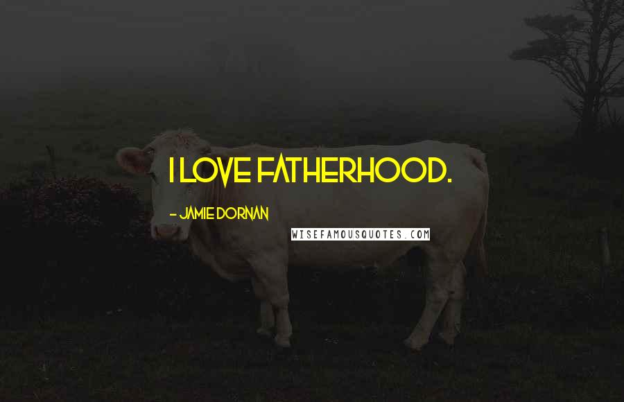 Jamie Dornan Quotes: I love fatherhood.