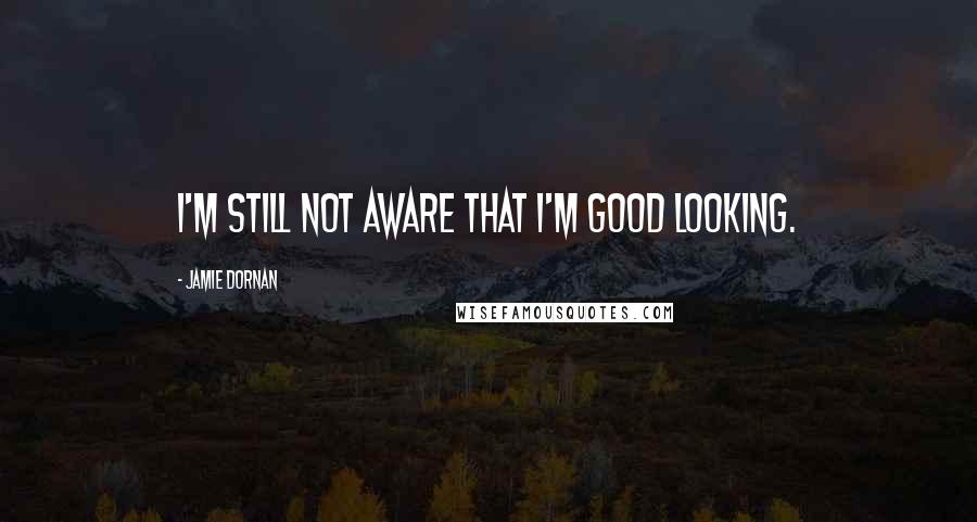 Jamie Dornan Quotes: I'm still not aware that I'm good looking.