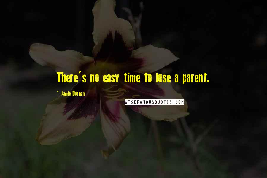 Jamie Dornan Quotes: There's no easy time to lose a parent.