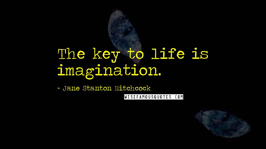 Jane Stanton Hitchcock Quotes: The key to life is imagination.