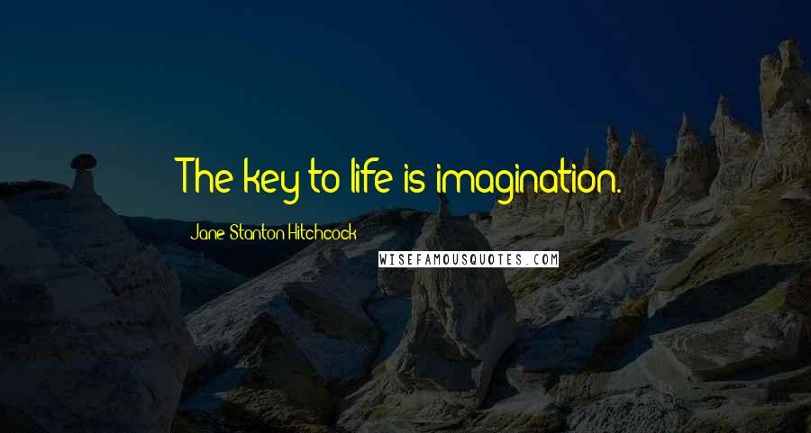 Jane Stanton Hitchcock Quotes: The key to life is imagination.
